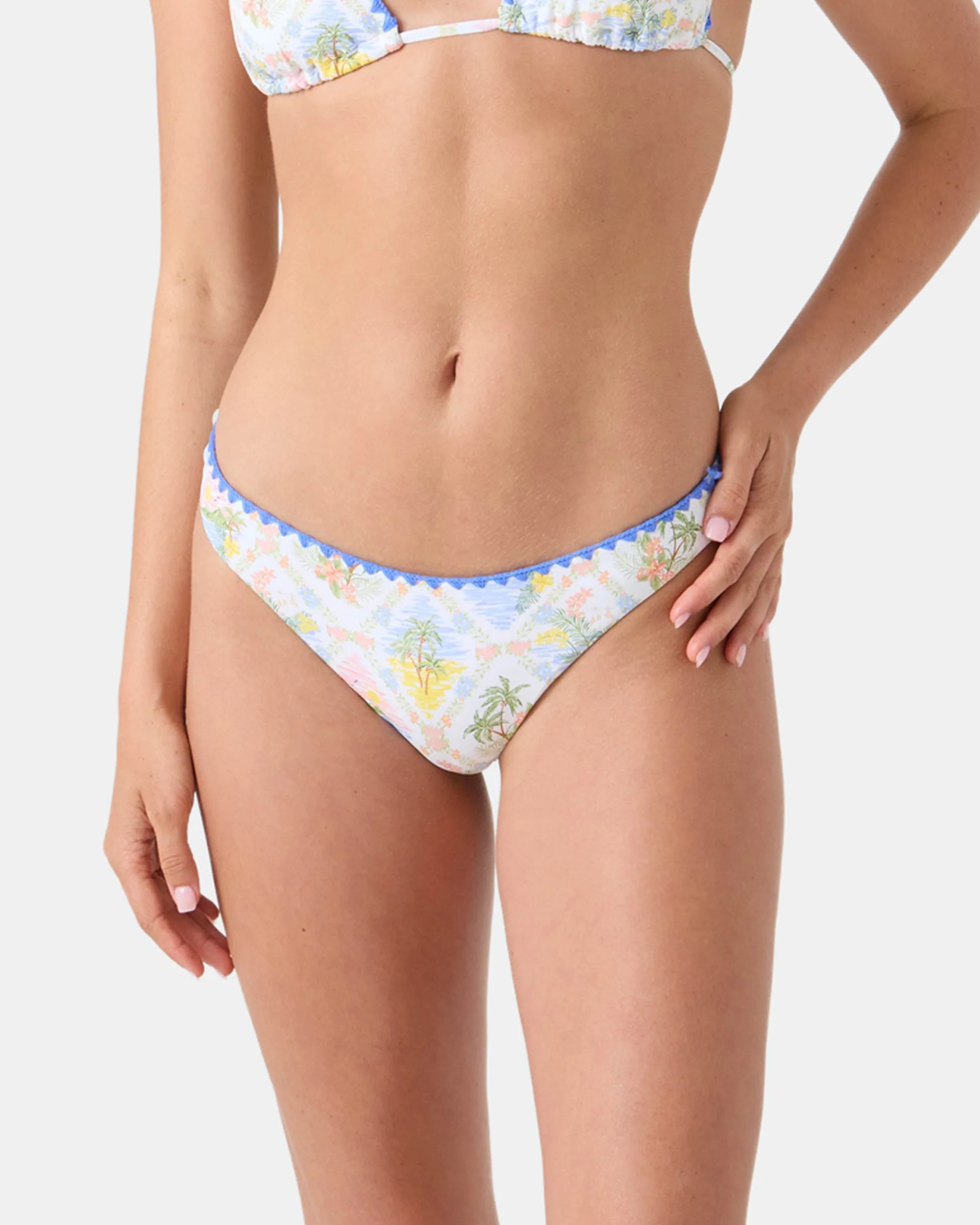 Image of Catch My Drift Hipster Shirred Back Cheeky Bikini Bottom