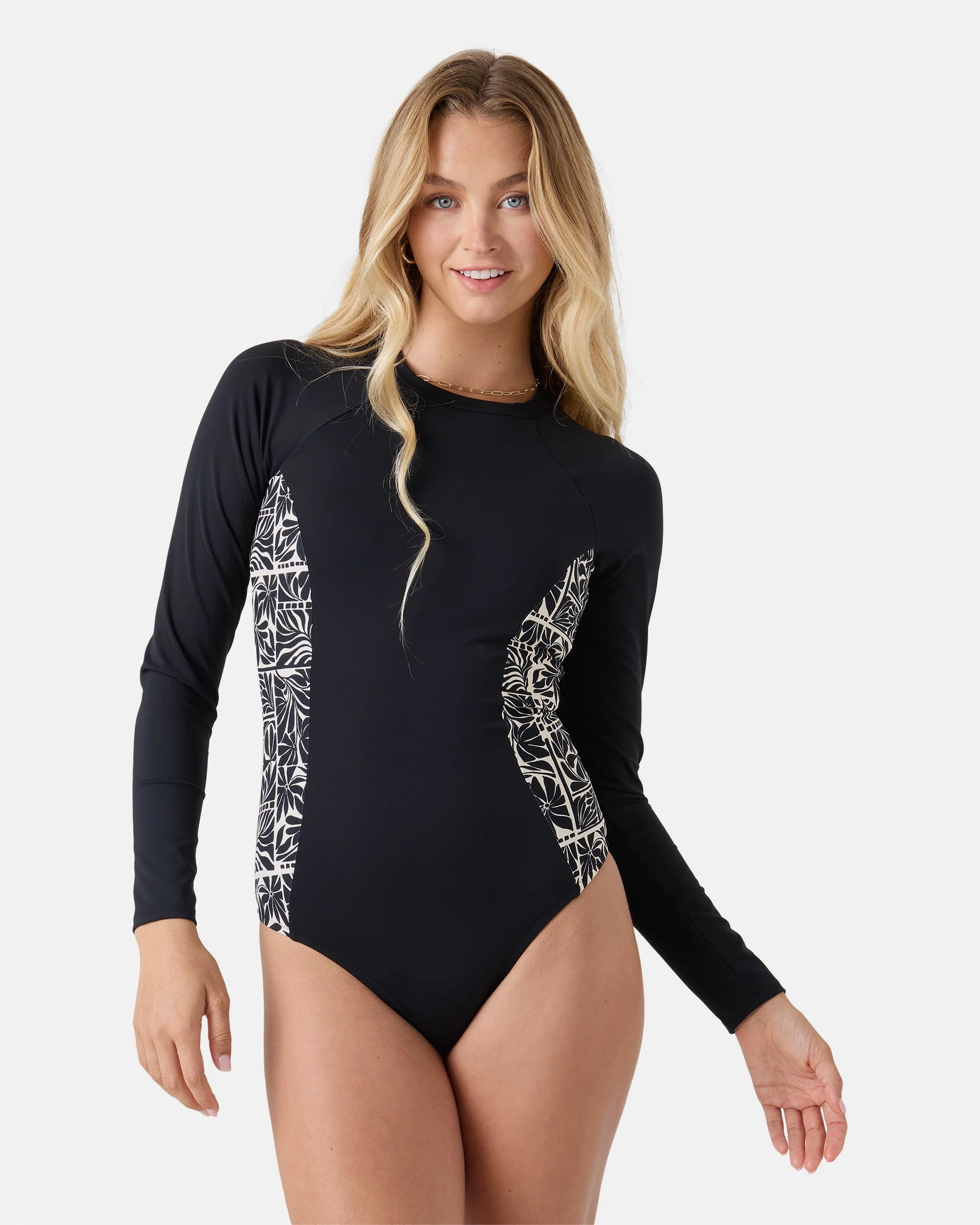 Image of Geo Flower Surf Suit