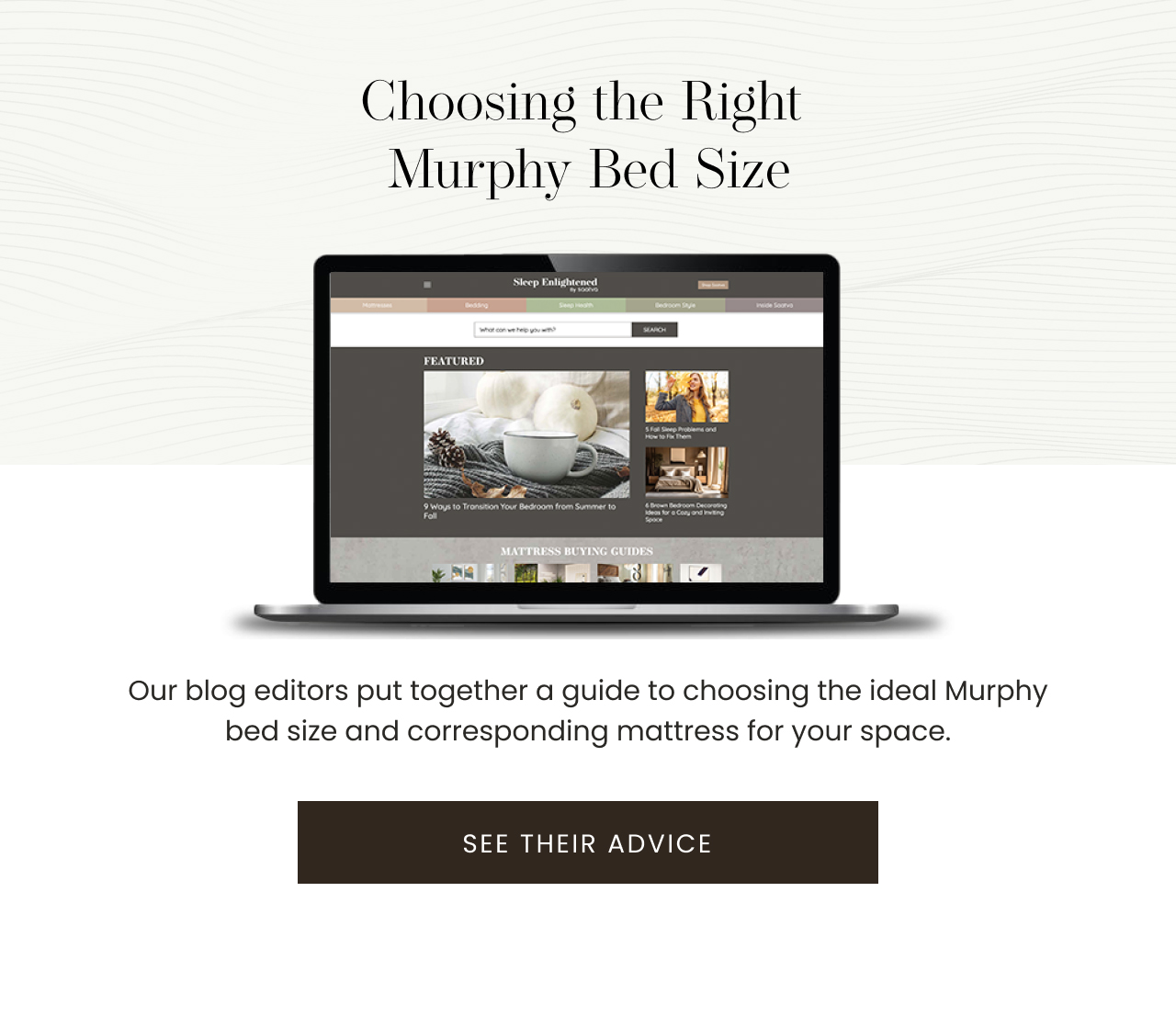 Choosing the Right Murphy Bed Size | SEE THEIR ADVICE