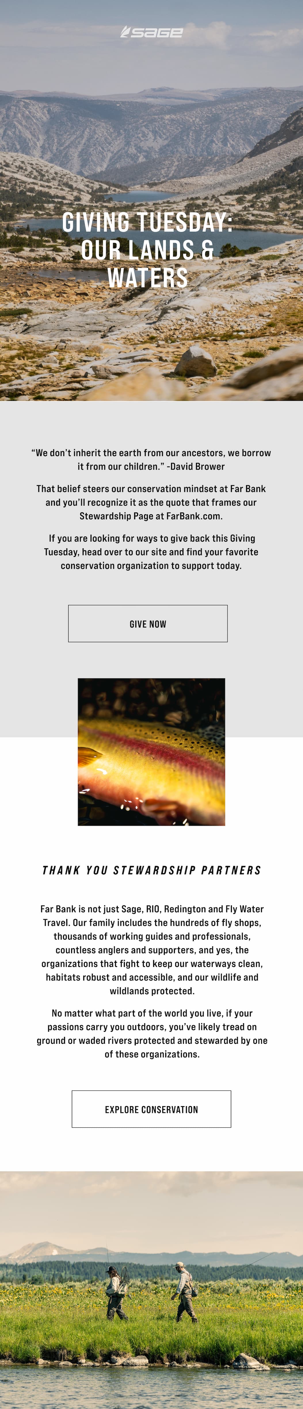 Give Today to Our Stewardship Partners