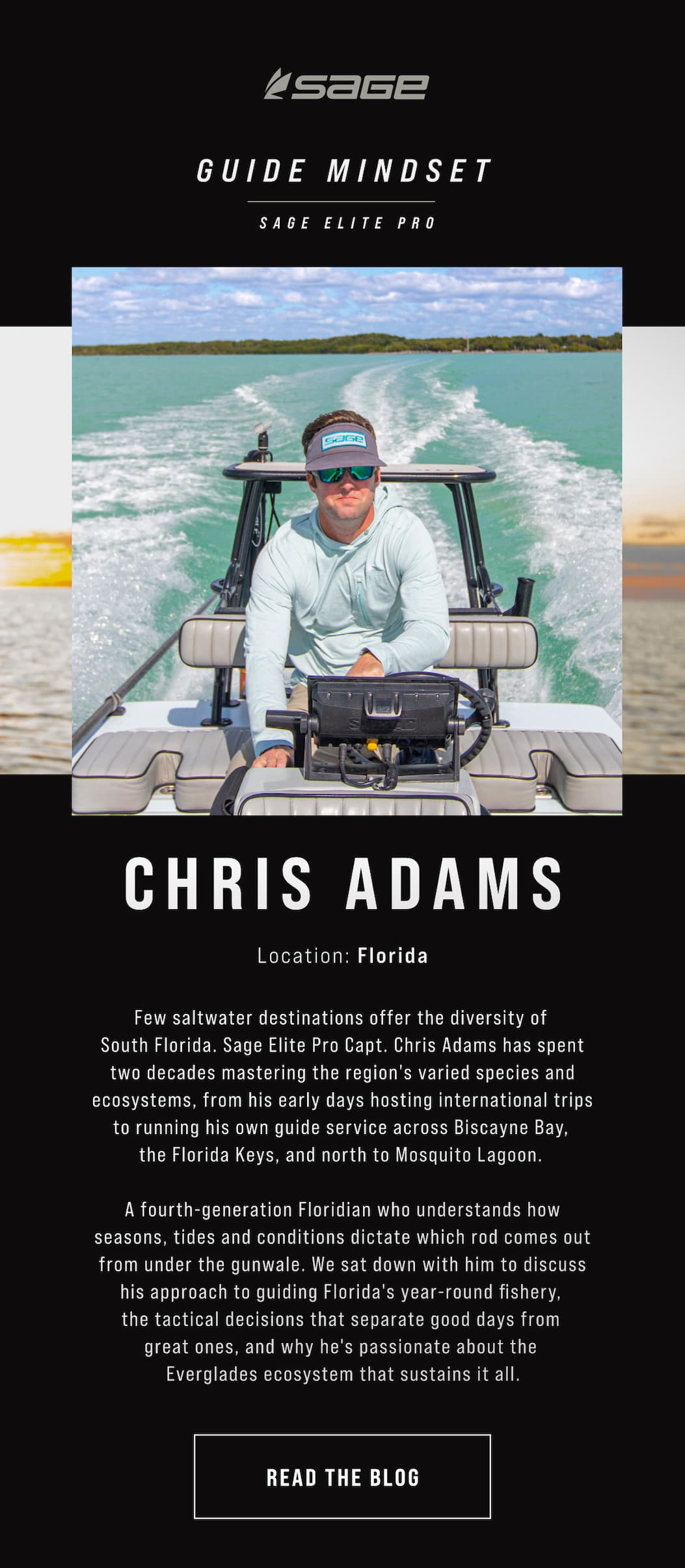 Read the Sage Blog with Capt Chris Adams of Biscayne Bay