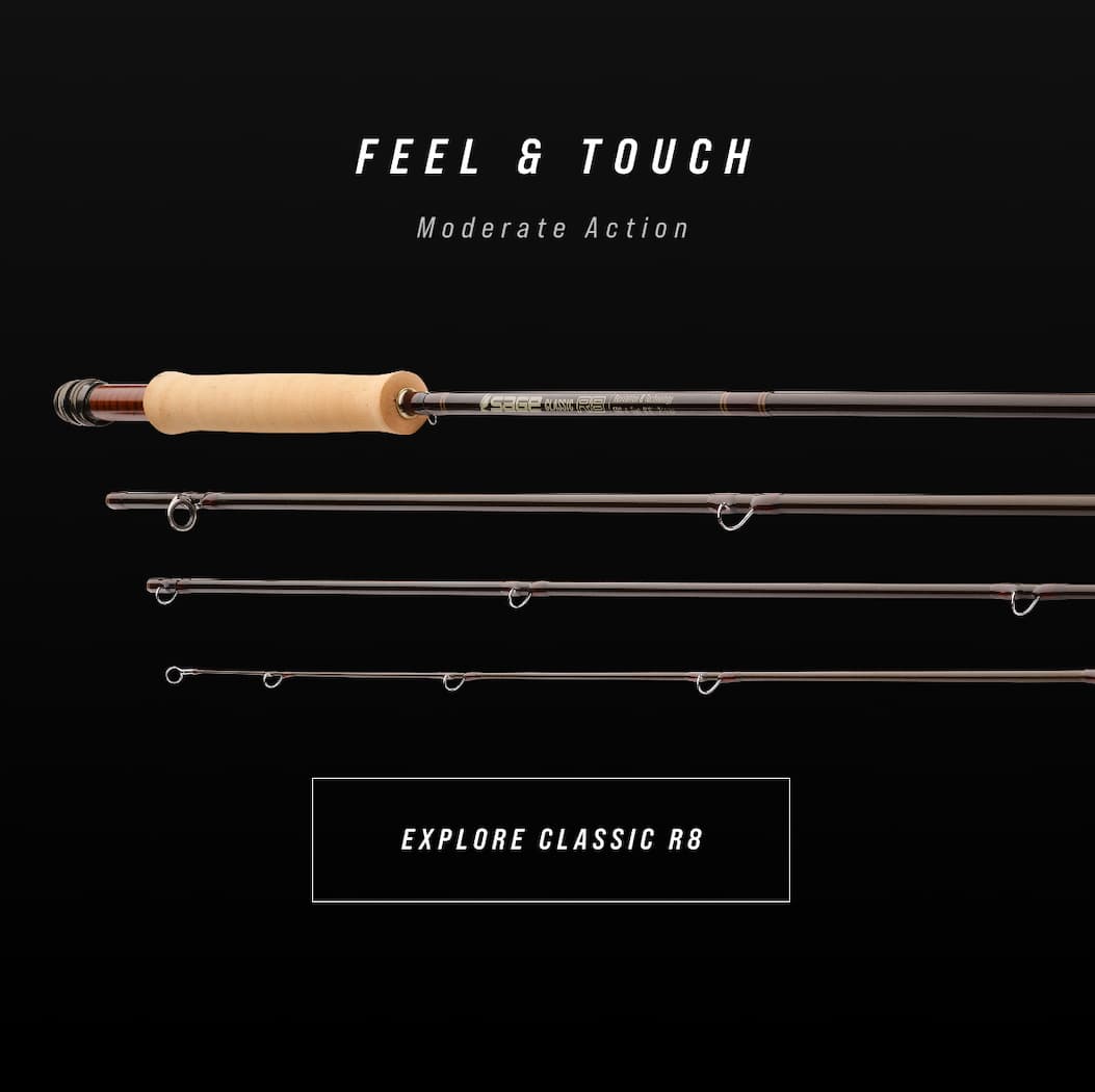 Learn more about the Sage Classic R8 moderate action fly rod