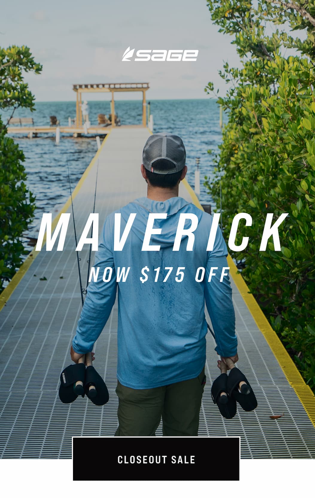 Shop closeout sale on Sage Maverick saltwater rods
