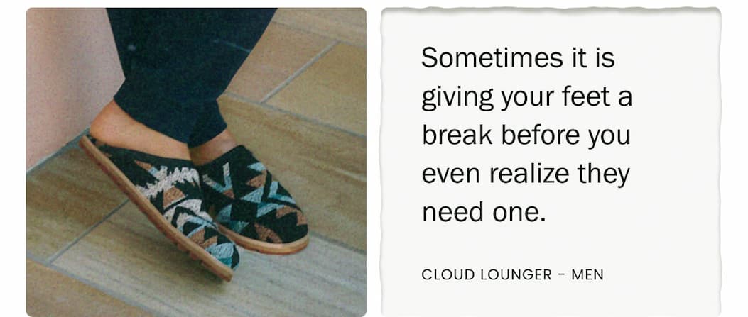Sometimes it is giving your feet a break before you even realize they need one