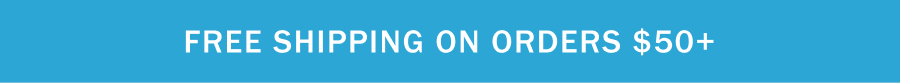 Free shipping on orders USD $50+