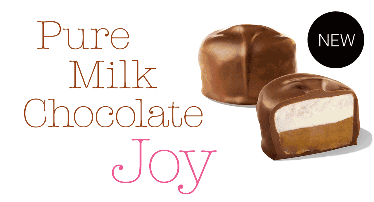 Pure Milk Chocolate Joy - milk chocolate candy pieces