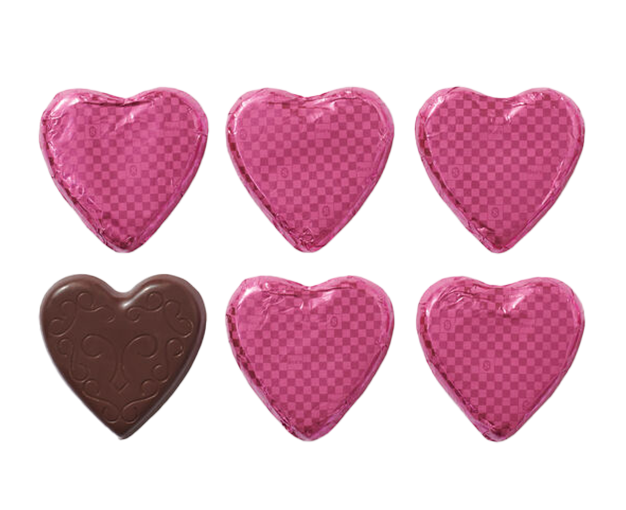 Dark Chocolate Hearts - Pack of 6