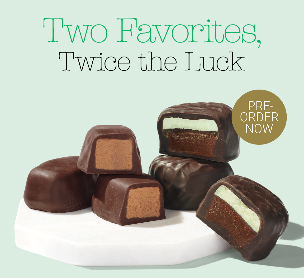 Two Favorites, Twice the Luck | Pre-Order Now: Irish Cream and Dark Mint Scotchmallow®