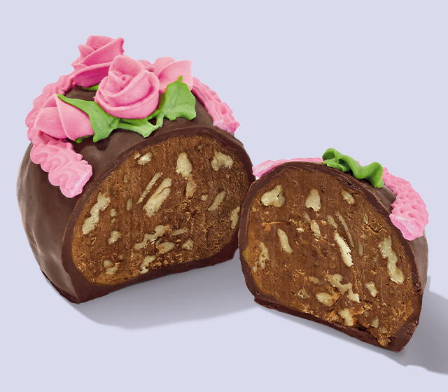Chocolate Butter Egg with Pecans