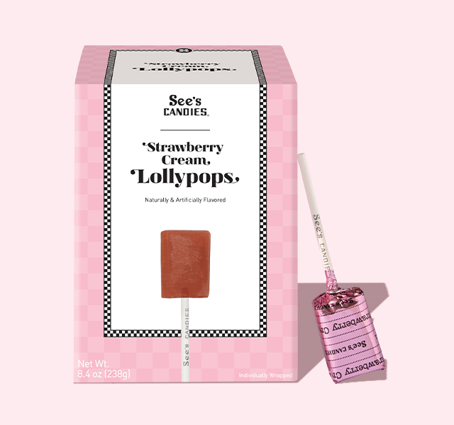 Strawberry Cream Lollypops