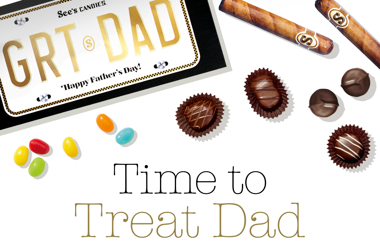 An assortment of See’s Father’s Day Treats | Time to Treat Dad