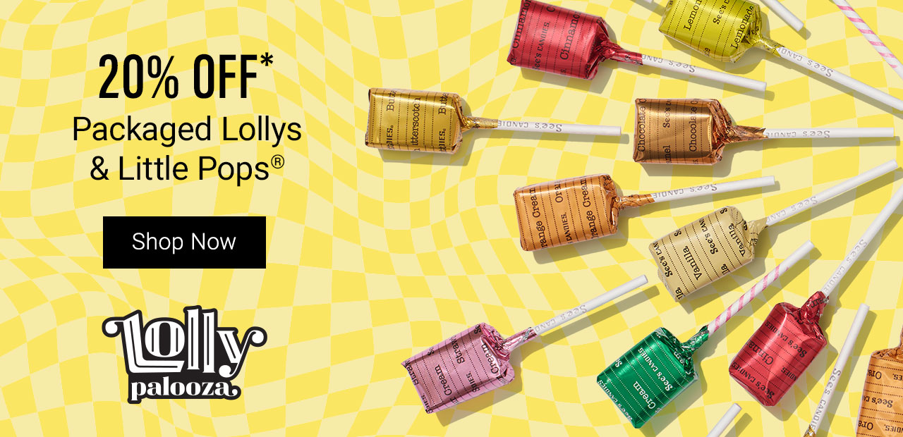 20% Off Packaged Lollys & Little Pops®* - Shop Now