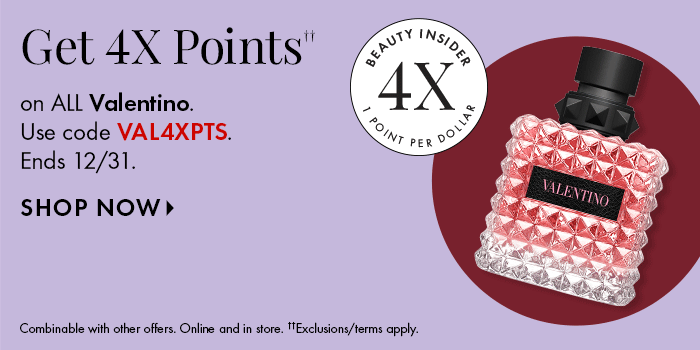 Get 4x Points on All Valentino
