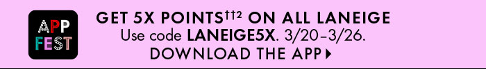 Thin top banner - Laneige BPME 5x App Only DOWNLOAD