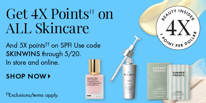 4X Points on Skincare