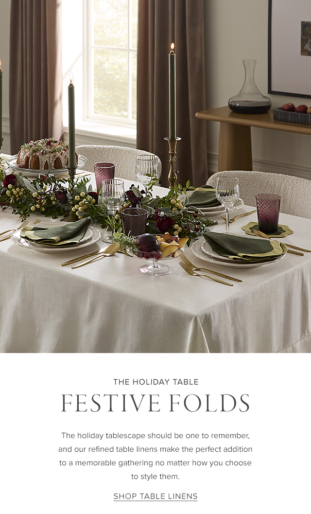 SHOP TABLE LINENS