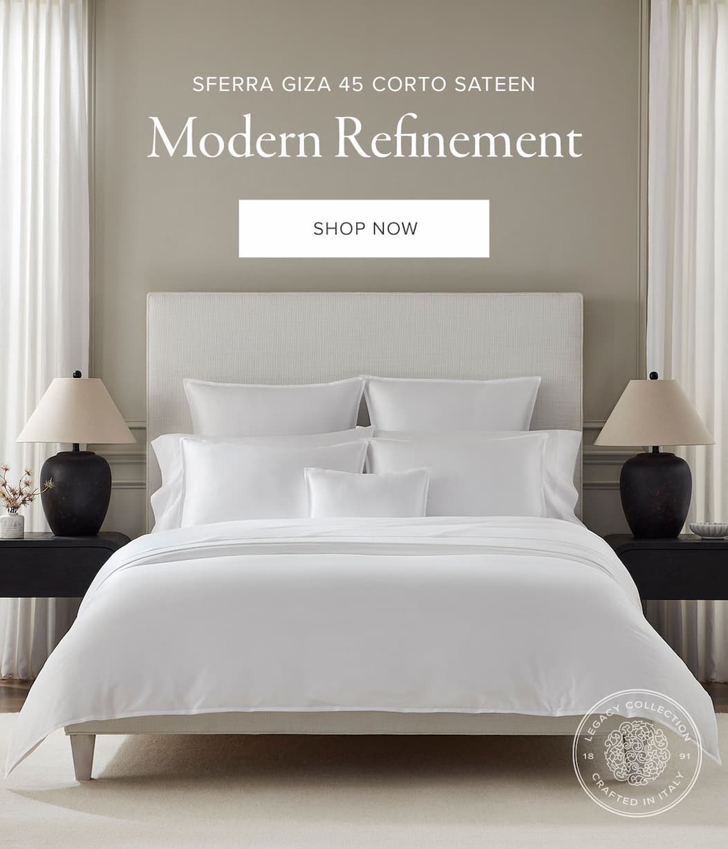 SHOP SFERRA GIZA 45 CORTO SATEEN BEDDING