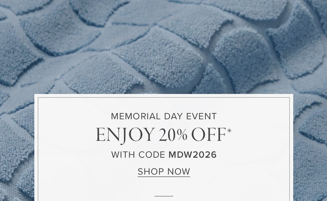 Enjoy 20% off during the Memorial Day Event
