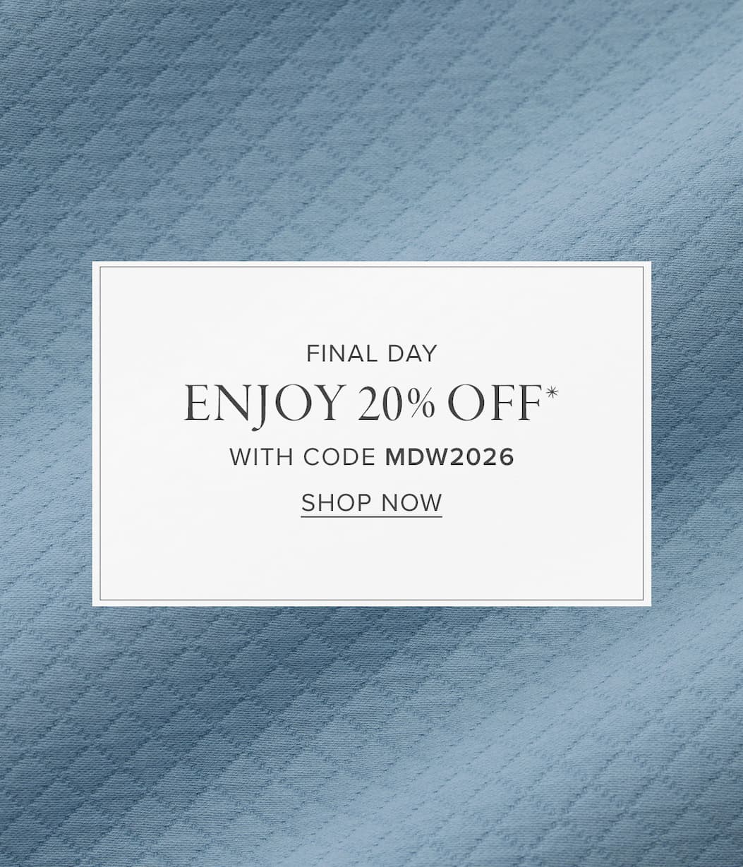 Final day to enjoy 20% off SFERRA linens