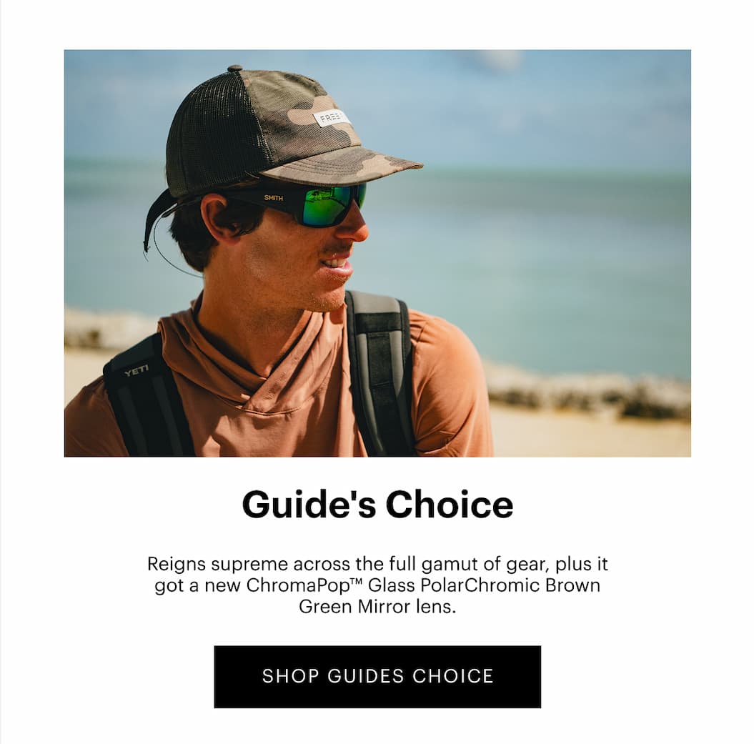 Guide's Choice | Reigns supreme across the full gamut of gear, plus it got a new ChromaPop Glass Polarchromic brown green mirror lens. | SHOP GUIDES CHOICE