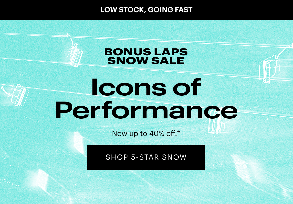 Sale is still going, but stock isn't lasting long! 