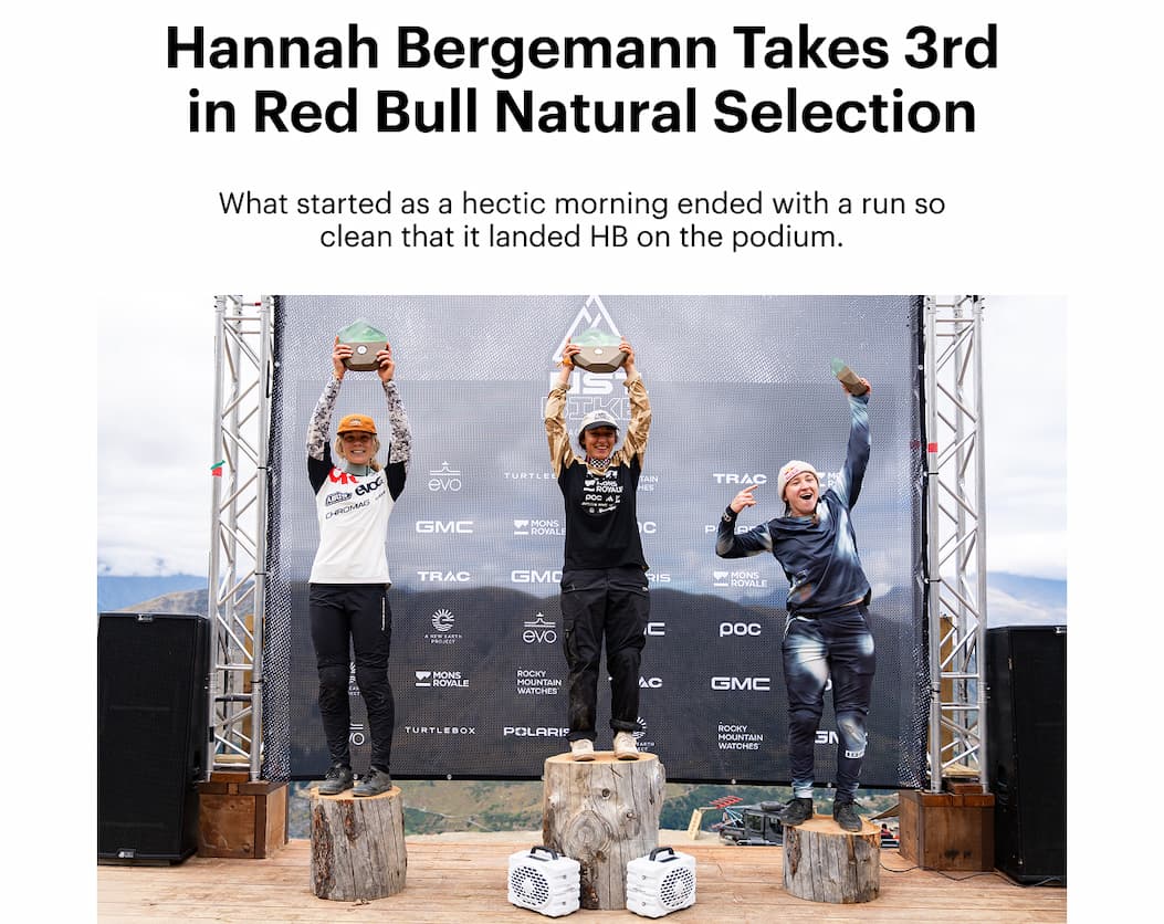 Hannah Bergemann Takes 3rd in Red Bull Natural Selection