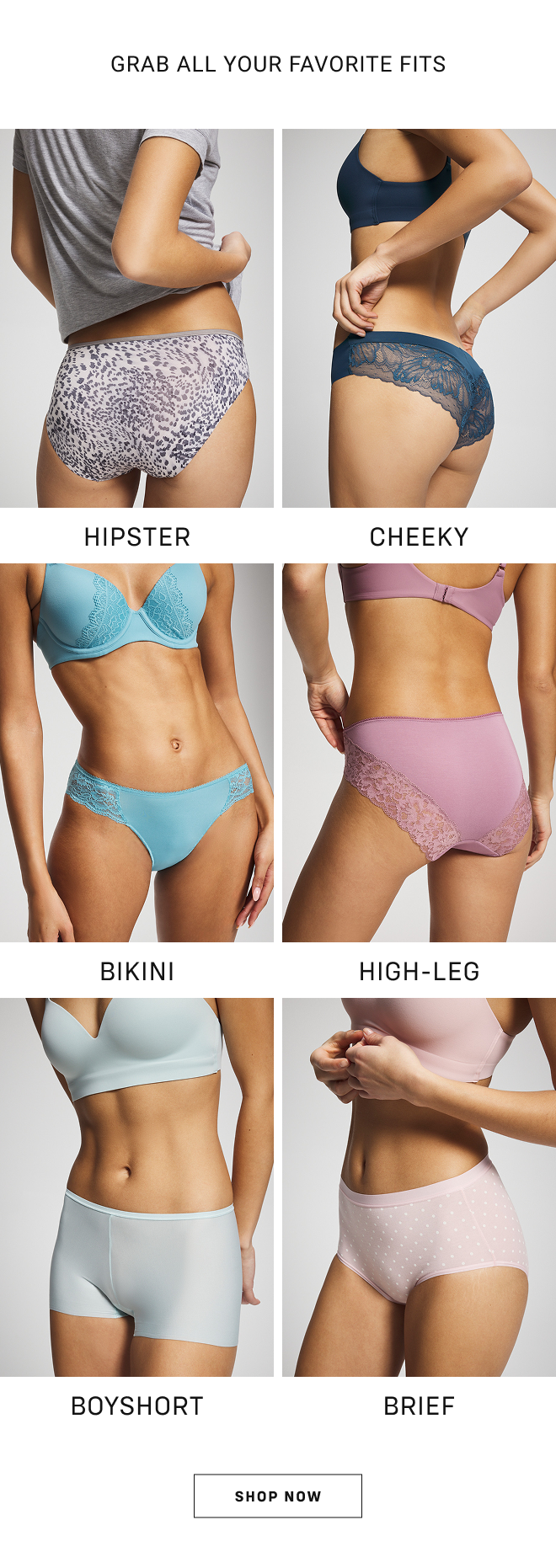 Grab all your favorite fits. Hipster Cheeky Bikini High-leg Boyshort Brief