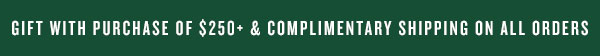GWP of $250+ and a complimentary shipping on ALL orders.