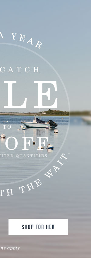 Shop for her. Exclusions apply. Image of boats on water.