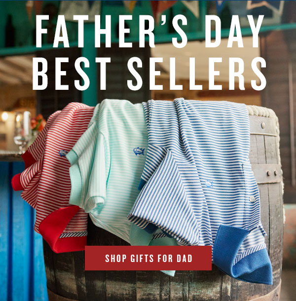 Father's Day best sellers. 3 striped skipjack polos. Shop gifts for dad.
