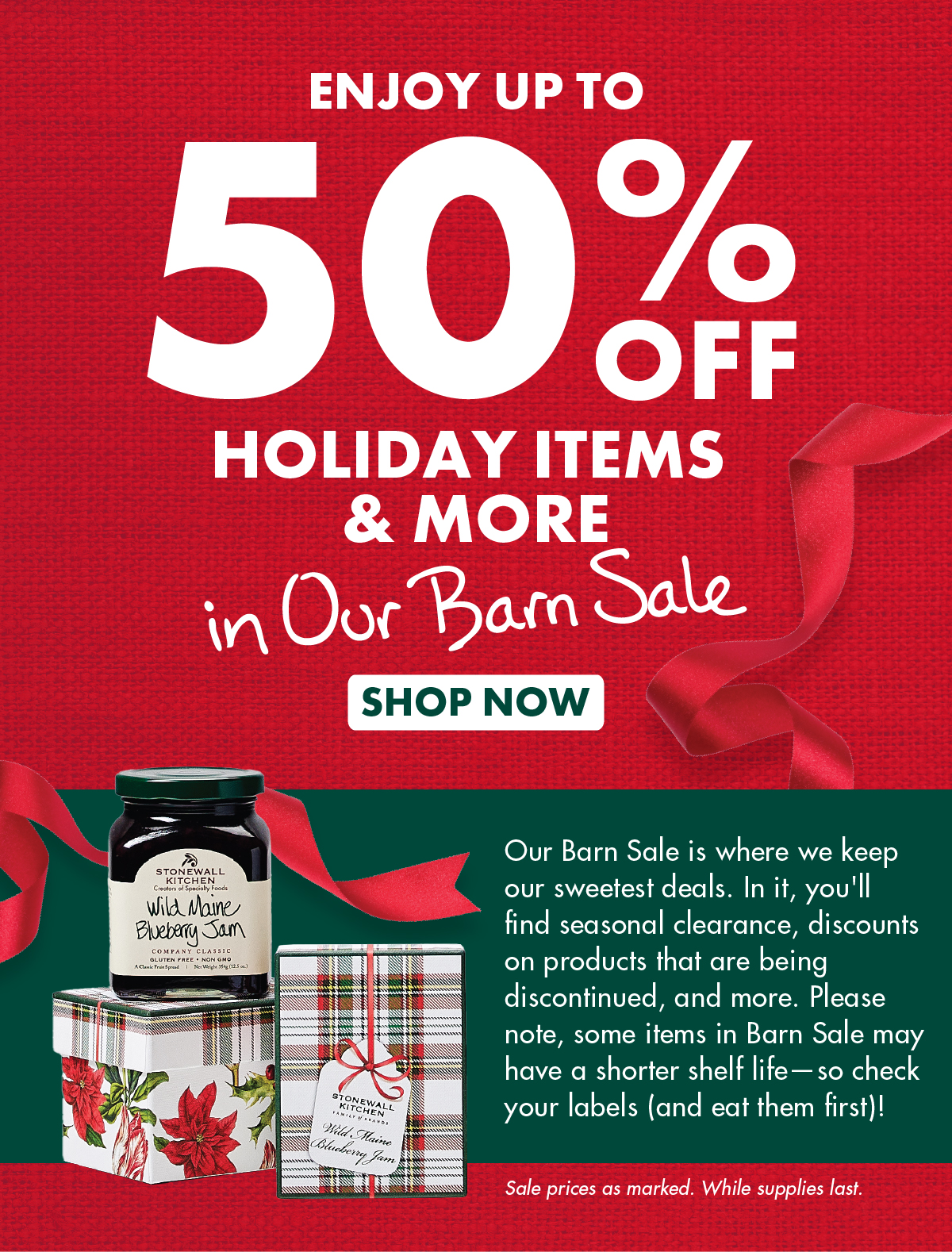 Barn Sale | Up to 50% Off