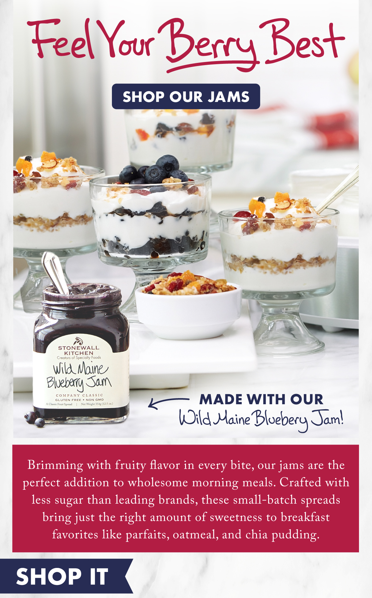 Shop Stonewall Kitchen jams, Yogurt Parfait 