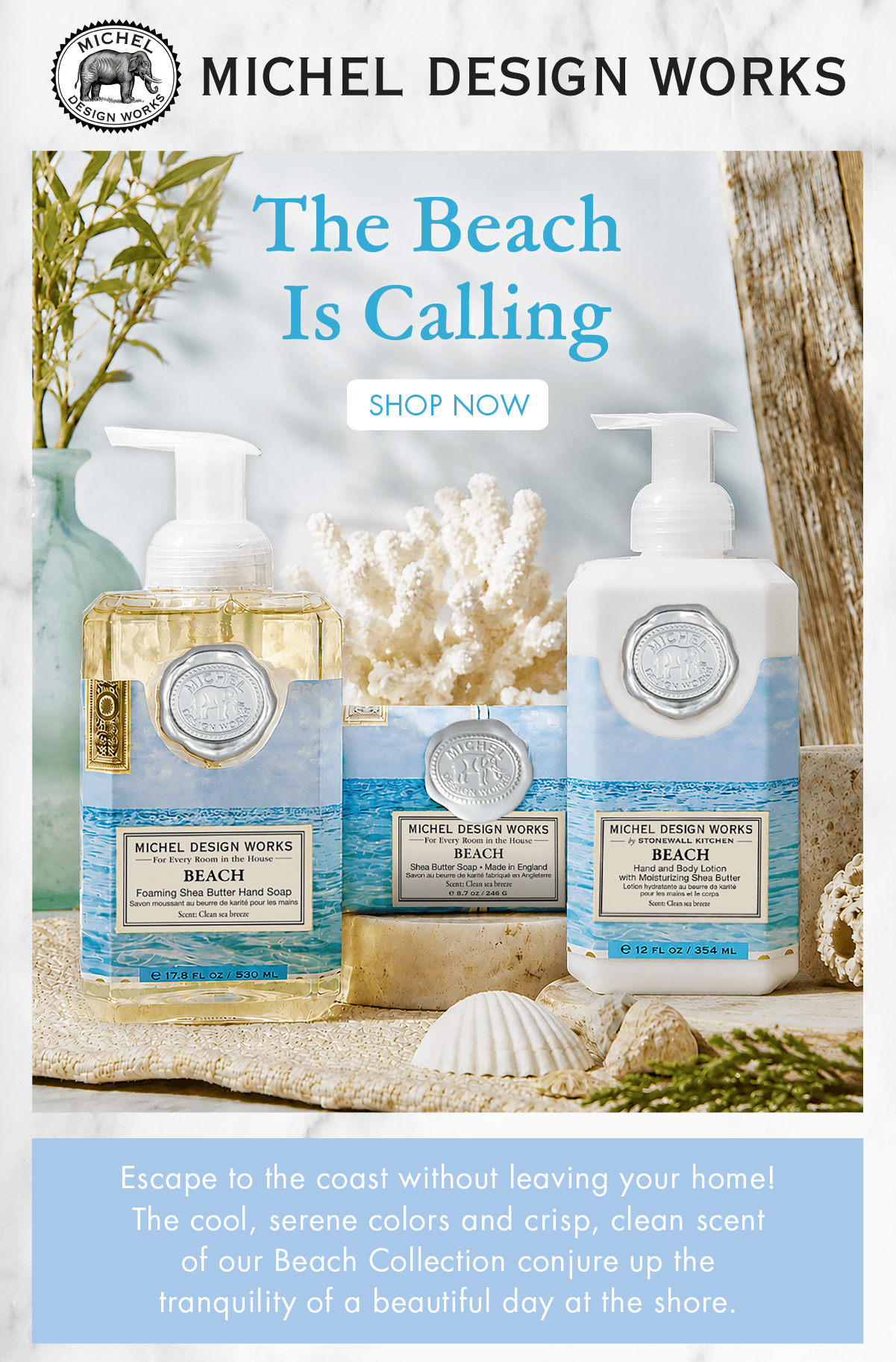 Michel Design Works - The Beach Is Calling