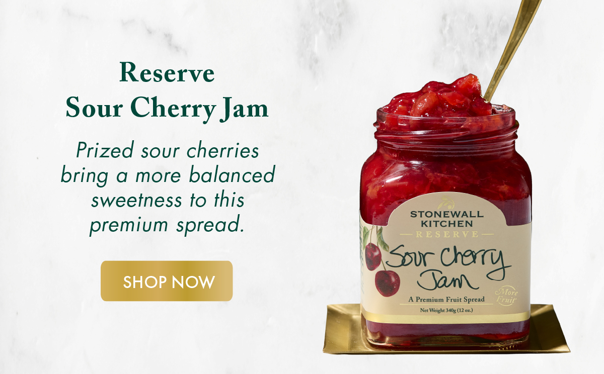 Reserve Sour Cherry Jam Prized sour cherries bring a more balanced sweetness to this premium spread. Shop Now