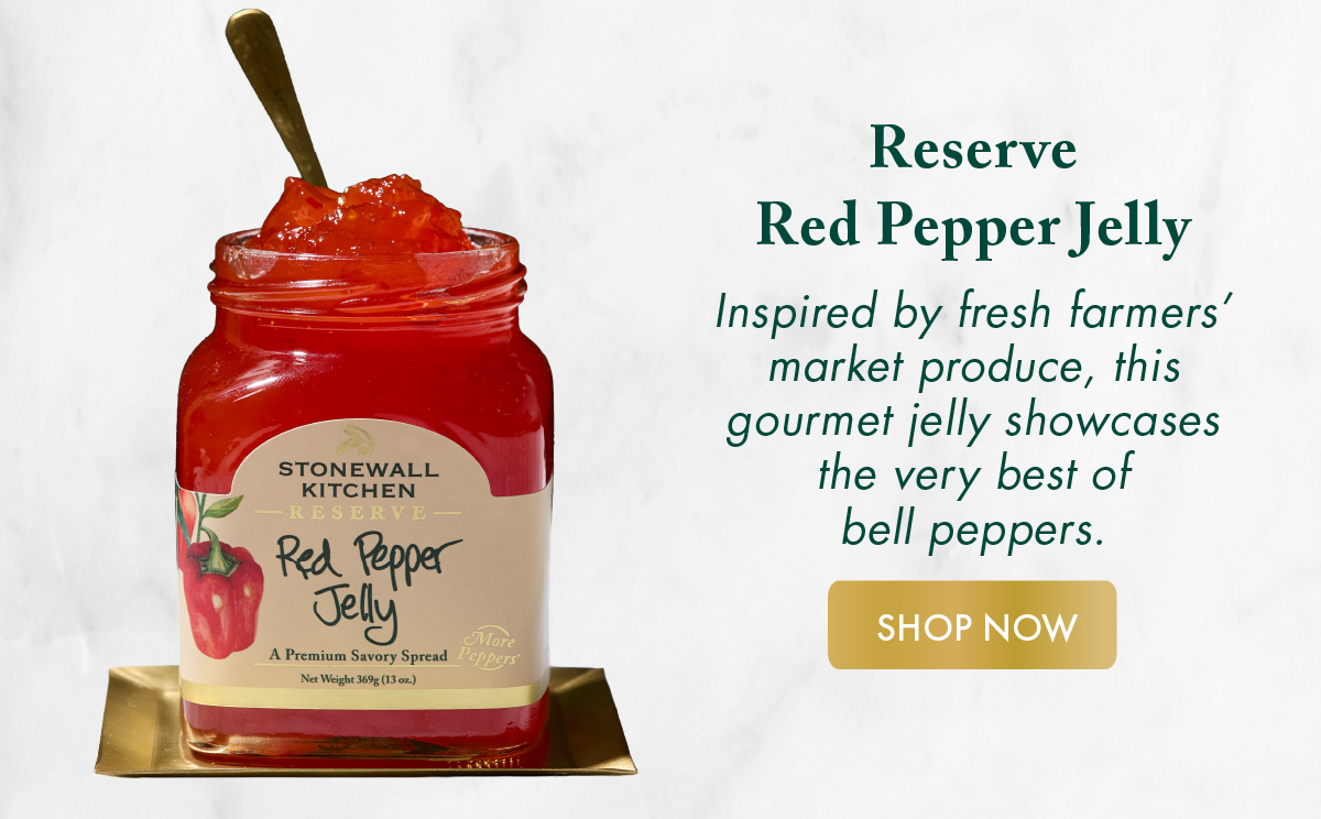 Reserve Red Pepper Jelly Inspired by fresh farmers’ market produce, this gourmet jelly showcases the very best of bell peppers.  Shop Now