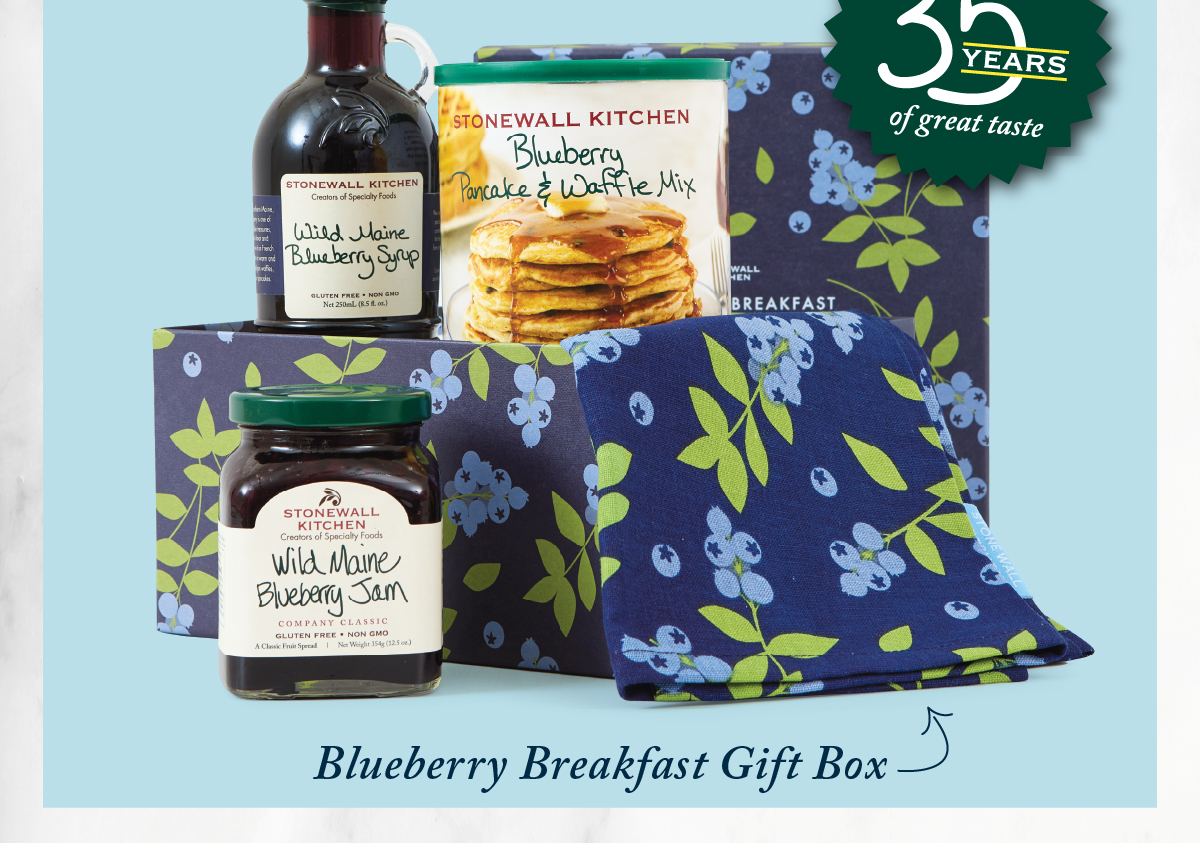 35 years of great taste - Blueberry Breakfast Gift Box