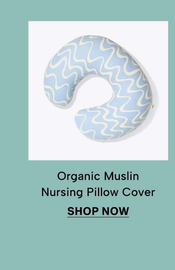 Organic Muslin Nursing Pillow Cover