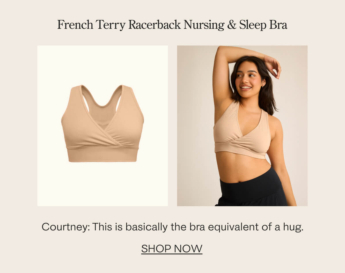 French Terry Racerback Nursing & Sleep Bra