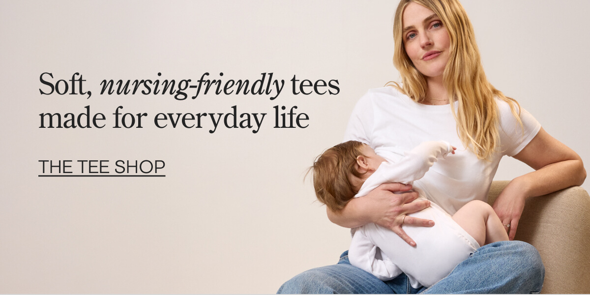 Soft, nursing-friendly tees made for everyday life.
