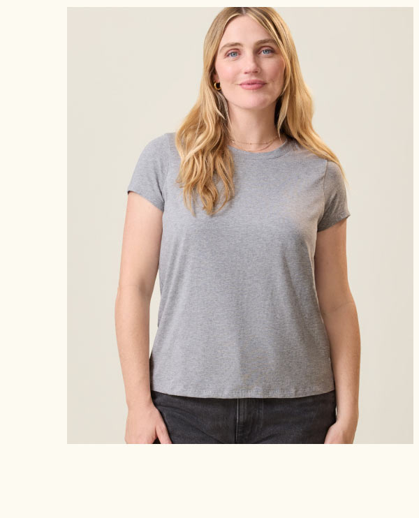 Modal Crew Neck Nursing T-shirt
