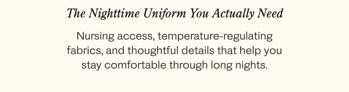 The Nighttime Uniform You Actually Need