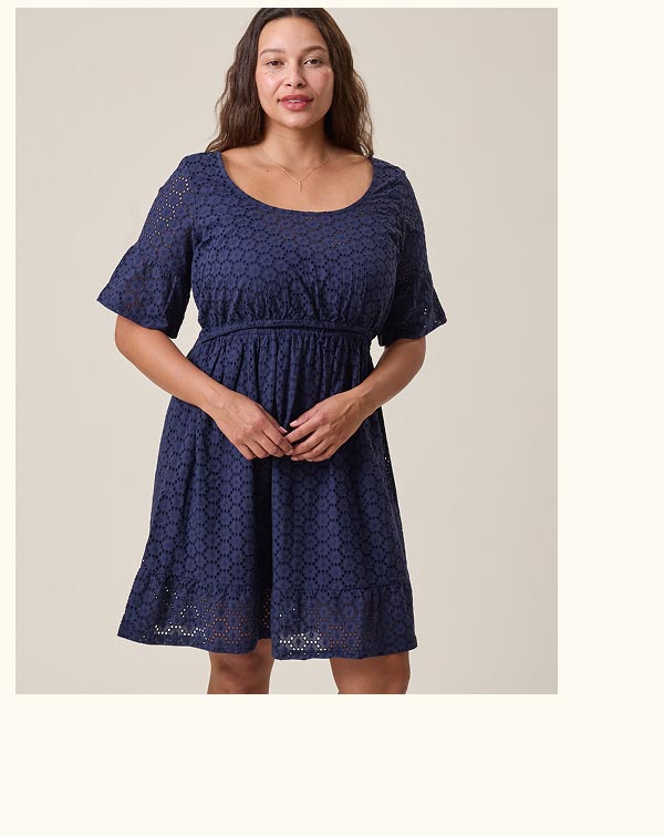 Dahlia Eyelet Maternity & Nursing Dress