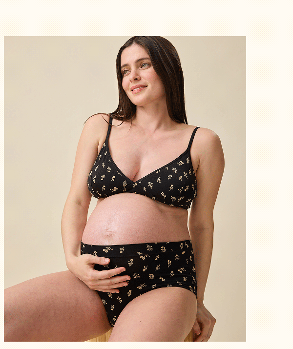 Every Stage Triangle Bralette in Black Wildflower