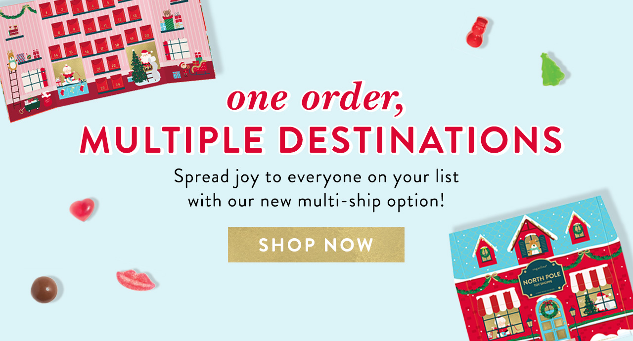 ship advent calendar to multiple destinations!