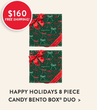 Happy Holidays 8 Piece Candy Bento Box Duo®