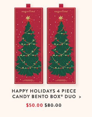 Happy Holidays 4 Piece Candy Bento Box® Duo