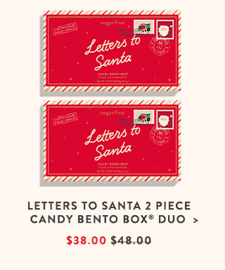 Letters to Santa 2 Piece Candy Bento Box® Duo