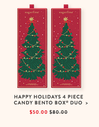 Happy Holidays 4 Piece Candy Bento Box® Duo