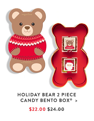 Holiday Bear 2 Piece Candy Bento Box®
