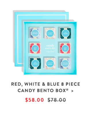 Red, White & Blue 8 Piece Candy Bento Box®